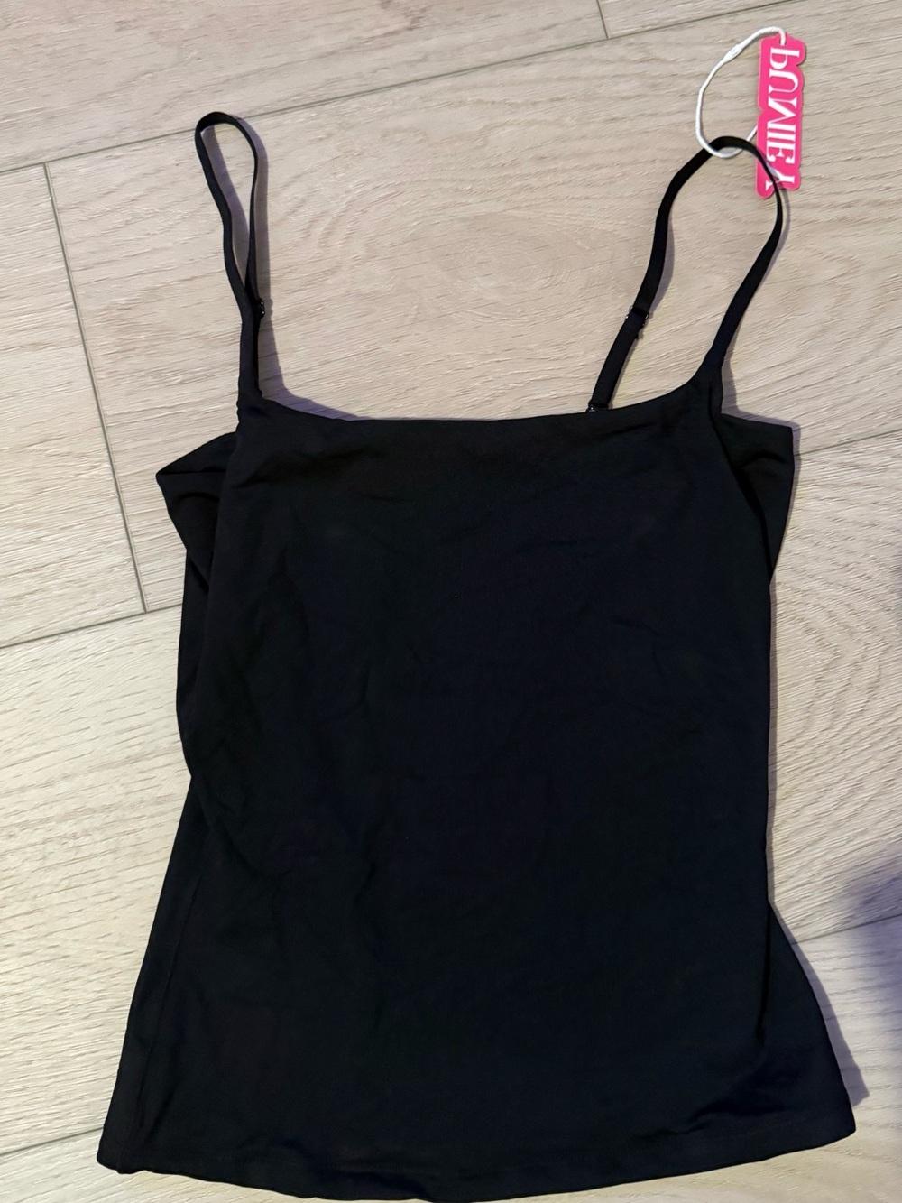 Everyday Black Spaghetti-Strap Tank Top